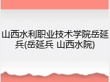 山西水利职业技术学院岳延兵(岳延兵 山西水院)