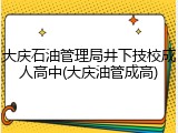 大庆石油管理局井下技校成人高中(大庆油管成高)