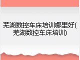 芜湖数控车床培训哪里好(芜湖数控车床培训)