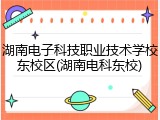 湖南电子科技职业技术学校东校区(湖南电科东校)