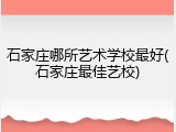 石家庄哪所艺术学校最好(石家庄最佳艺校)