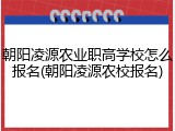 朝阳凌源农业职高学校怎么报名(朝阳凌源农校报名)