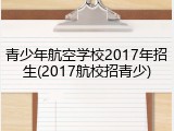 青少年航空学校2017年招生(2017航校招青少)