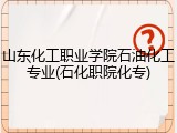 山东化工职业学院石油化工专业(石化职院化专)