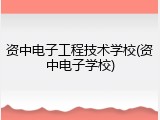 资中电子工程技术学校(资中电子学校)