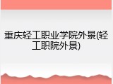 重庆轻工职业学院外景(轻工职院外景)