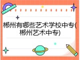 郴州有哪些艺术学校中专(郴州艺术中专)