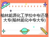 榆林能源化工学校中专还是大专(榆林能化中专大专)