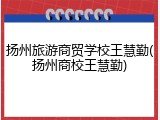 扬州旅游商贸学校王慧勤(扬州商校王慧勤)