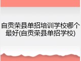 自贡荣县单招培训学校哪个最好(自贡荣县单招学校)