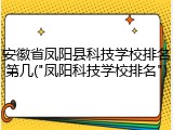 安徽省凤阳县科技学校排名第几("凤阳科技学校排名")