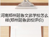河南郑州延鲁文武学校怎么样(郑州延鲁武校评价)