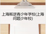 上海叛逆青少年学校(上海问题少年校)