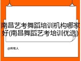 南昌艺考舞蹈培训机构哪家好(南昌舞蹈艺考培训优选)