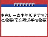 南充初三青少年叛逆学校怎么收费(南充叛逆学校收费)