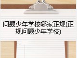 问题少年学校哪家正规(正规问题少年学校)