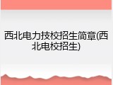 西北电力技校招生简章(西北电校招生)