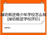 潍坊叛逆青少年学校怎么样(潍坊叛逆学校评价)