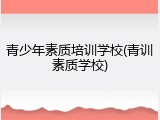 青少年素质培训学校(青训素质学校)
