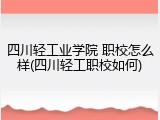 四川轻工业学院 职校怎么样(四川轻工职校如何)