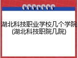 湖北科技职业学校几个学院(湖北科技职院几院)