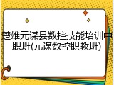 楚雄元谋县数控技能培训中职班(元谋数控职教班)