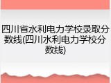 四川省水利电力学校录取分数线(四川水利电力学校分数线)