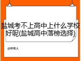 盐城考不上高中上什么学校好呢(盐城高中落榜选择)