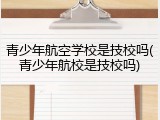 青少年航空学校是技校吗(青少年航校是技校吗)