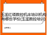 玉溪红塔数控机床培训机构有哪些学校(玉溪数控培训)