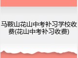 马鞍山花山中考补习学校收费(花山中考补习收费)