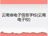 云南省电子信息学校(云南电子校)