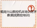 鹤岗兴山数控机床培训班学费(鹤岗数控培训)
