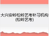 大兴安岭松岭艺考补习机构(松岭艺考)