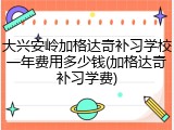 大兴安岭加格达奇补习学校一年费用多少钱(加格达奇补习学费)