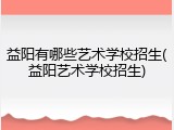 益阳有哪些艺术学校招生(益阳艺术学校招生)