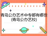 青岛公办艺术中专都有哪些(青岛公办艺校)
