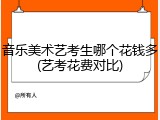 音乐美术艺考生哪个花钱多(艺考花费对比)