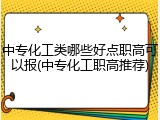 中专化工类哪些好点职高可以报(中专化工职高推荐)