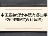中国服装设计学院有哪些学校(中国服装设计院校)
