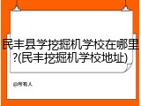 民丰县学挖掘机学校在哪里?(民丰挖掘机学校地址)