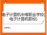 电子计算机中等职业学校(电子计算机职校)