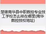 楚雄南华县中职数控专业技工学校怎么样在哪里(南华数控技校地址)