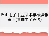 眉山电子职业技术学校洪雅职中(洪雅电子职校)