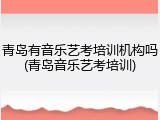 青岛有音乐艺考培训机构吗(青岛音乐艺考培训)