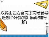 双鸭山四方台高职高考辅导班哪个好(双鸭山高职辅导班)
