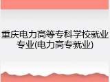 重庆电力高等专科学校就业专业(电力高专就业)