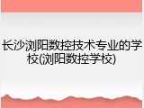 长沙浏阳数控技术专业的学校(浏阳数控学校)