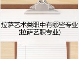 拉萨艺术类职中有哪些专业(拉萨艺职专业)