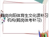 鹤岗向阳体育生文化课补习机构(鹤岗体考补习)